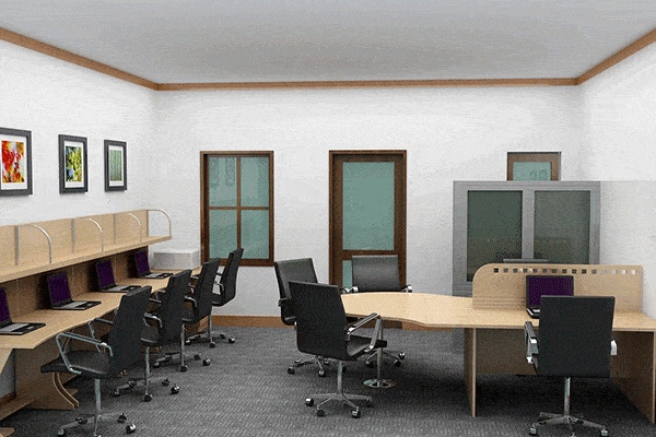 Mẫu 15 Thiết kế nội thất văn phòng hiện đại Hòa Phát