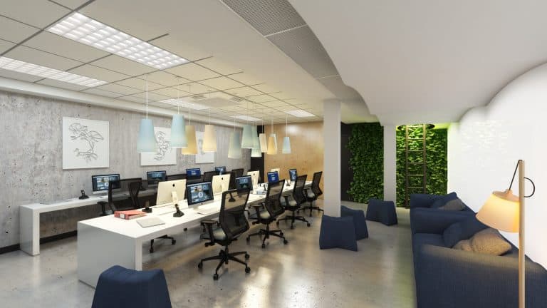 Mẫu 6 Thiết kế nội thất văn phòng hiện đại Hòa Phát
